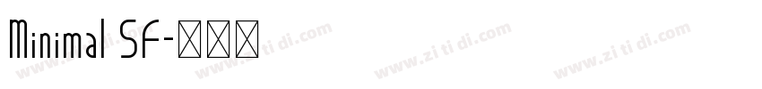 Minimal SF字体转换